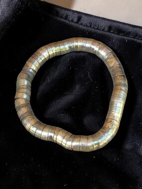 Unique Vintage Tribal Style Gold Bracelet
